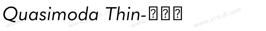 Quasimoda Thin字体转换